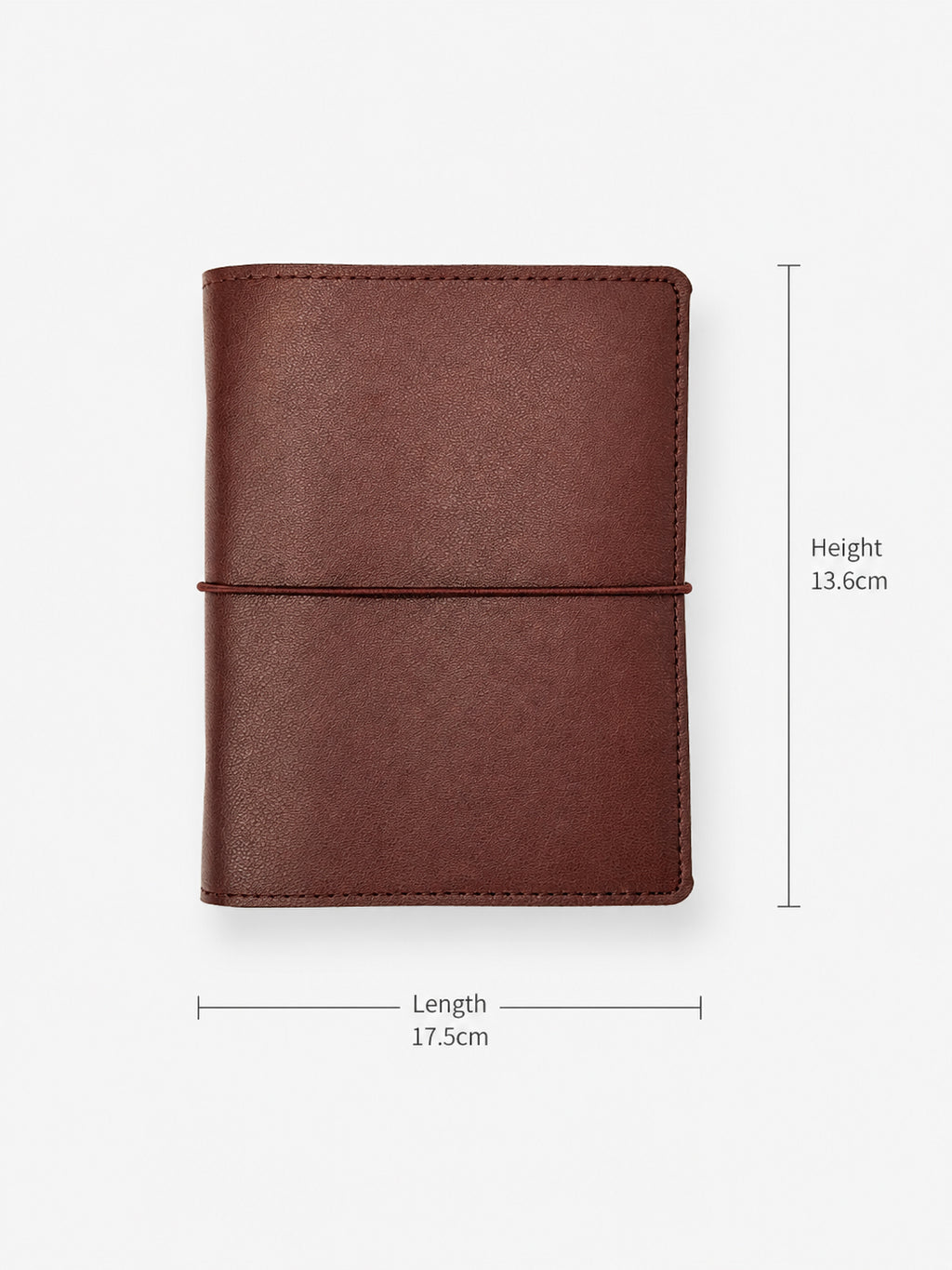 Vintage Brown Leather Travel Binder