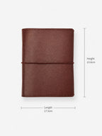 Vintage Brown Leather Travel Binder