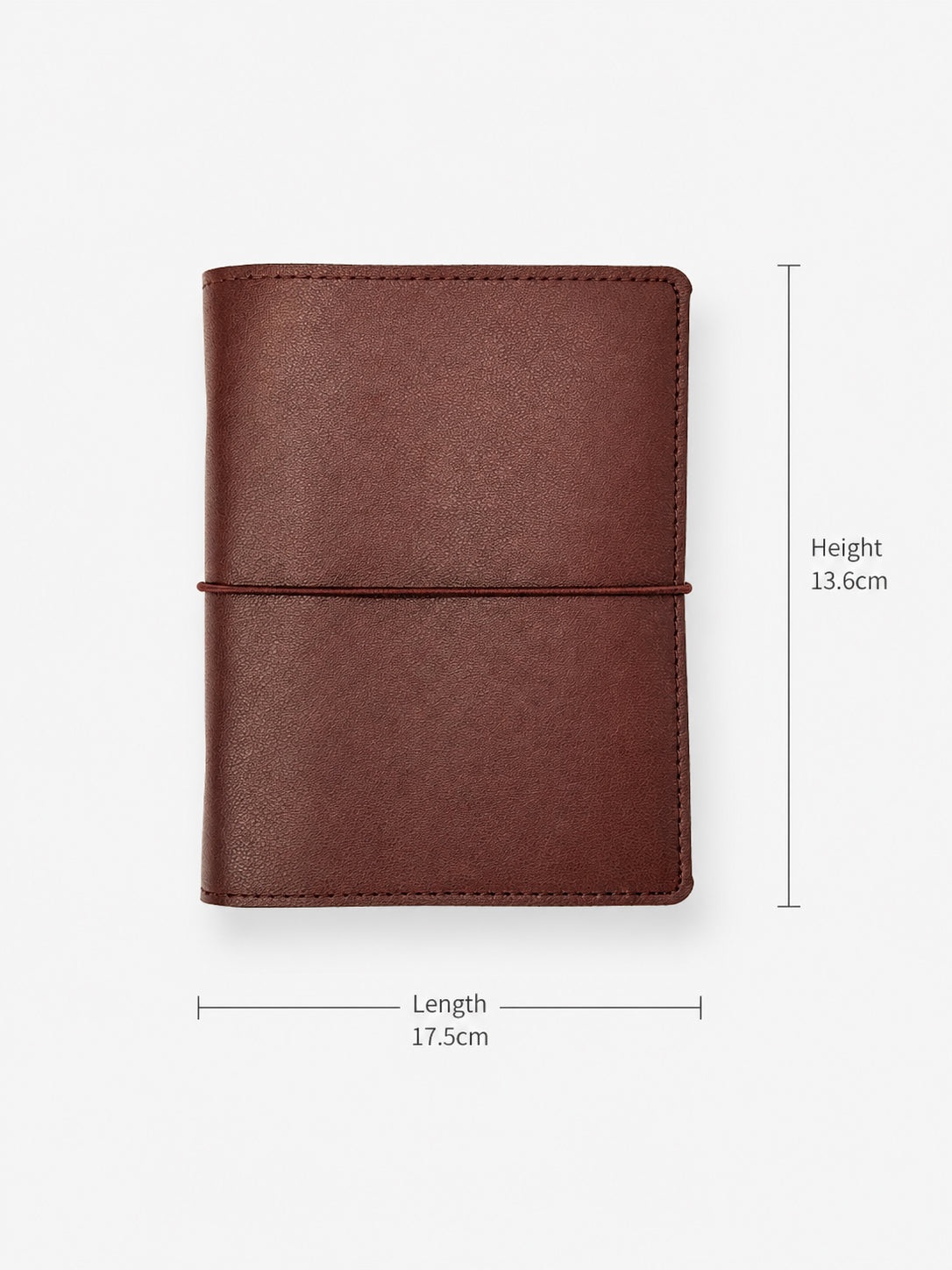 Vintage Brown Leather Travel Binder
