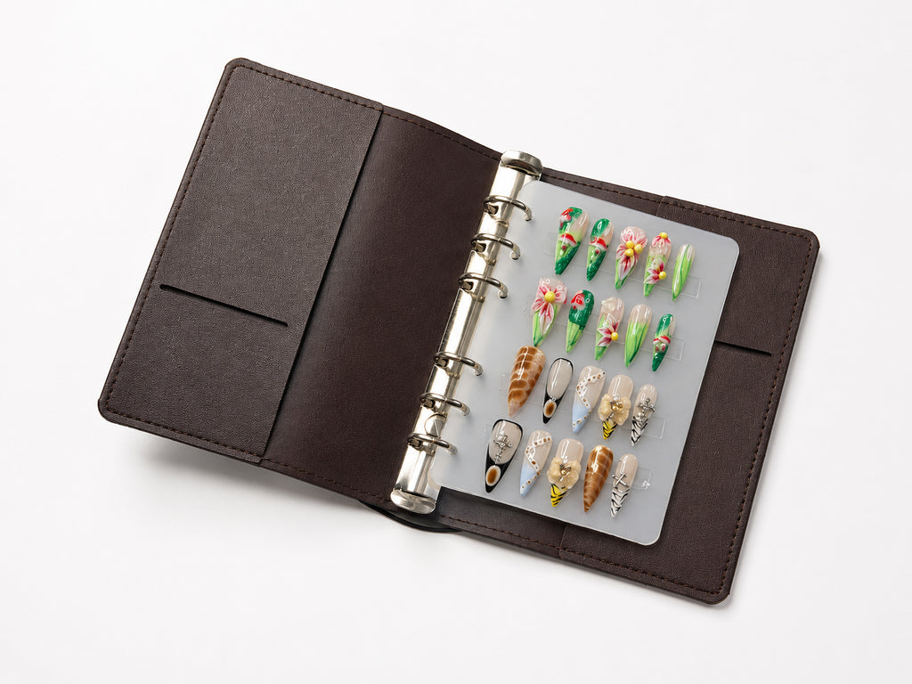 Vintage Brown Leather Travel Binder