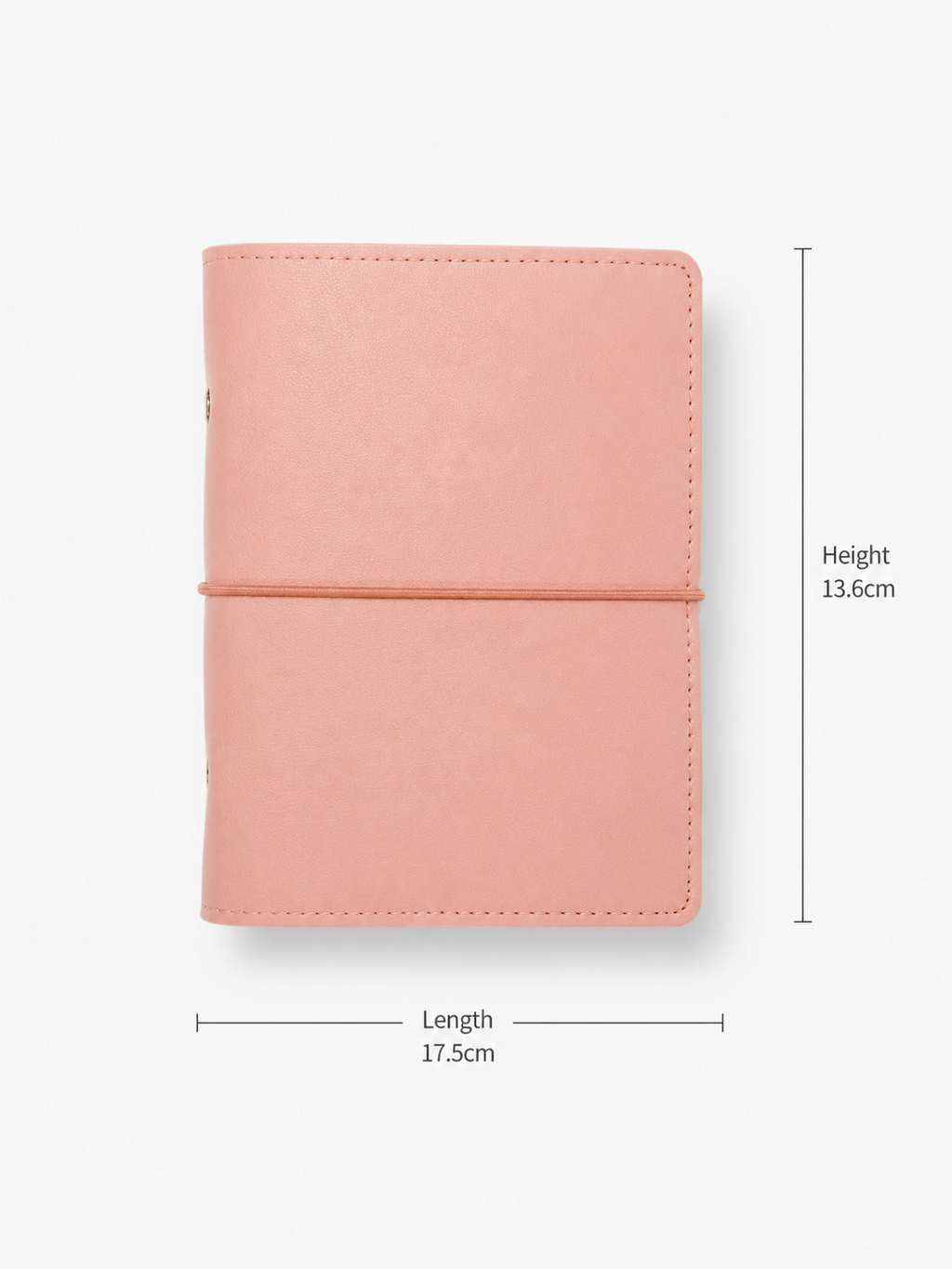 Blush Pink Soft Leather Binder