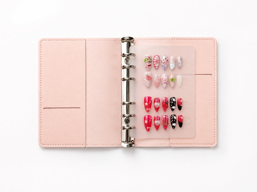 Blush Pink Soft Leather Binder