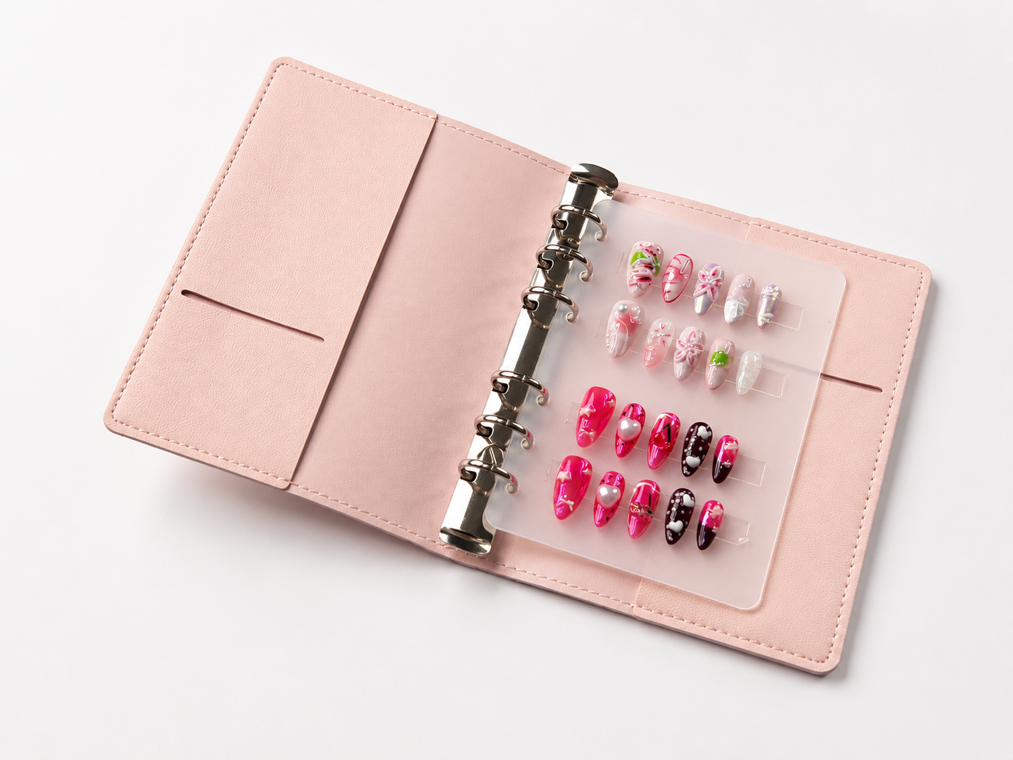 Blush Pink Soft Leather Binder