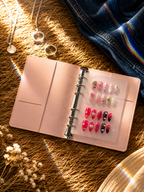 Blush Pink Soft Leather Binder