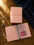 Blush Pink Soft Leather Binder