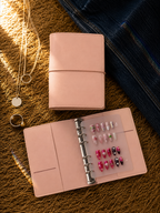 Blush Pink Soft Leather Binder