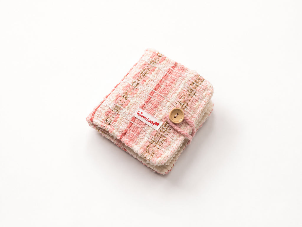 Pink Tweed Charm Binder