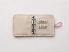 Pink Tweed Charm Binder