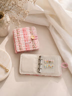 Pink Tweed Charm Binder
