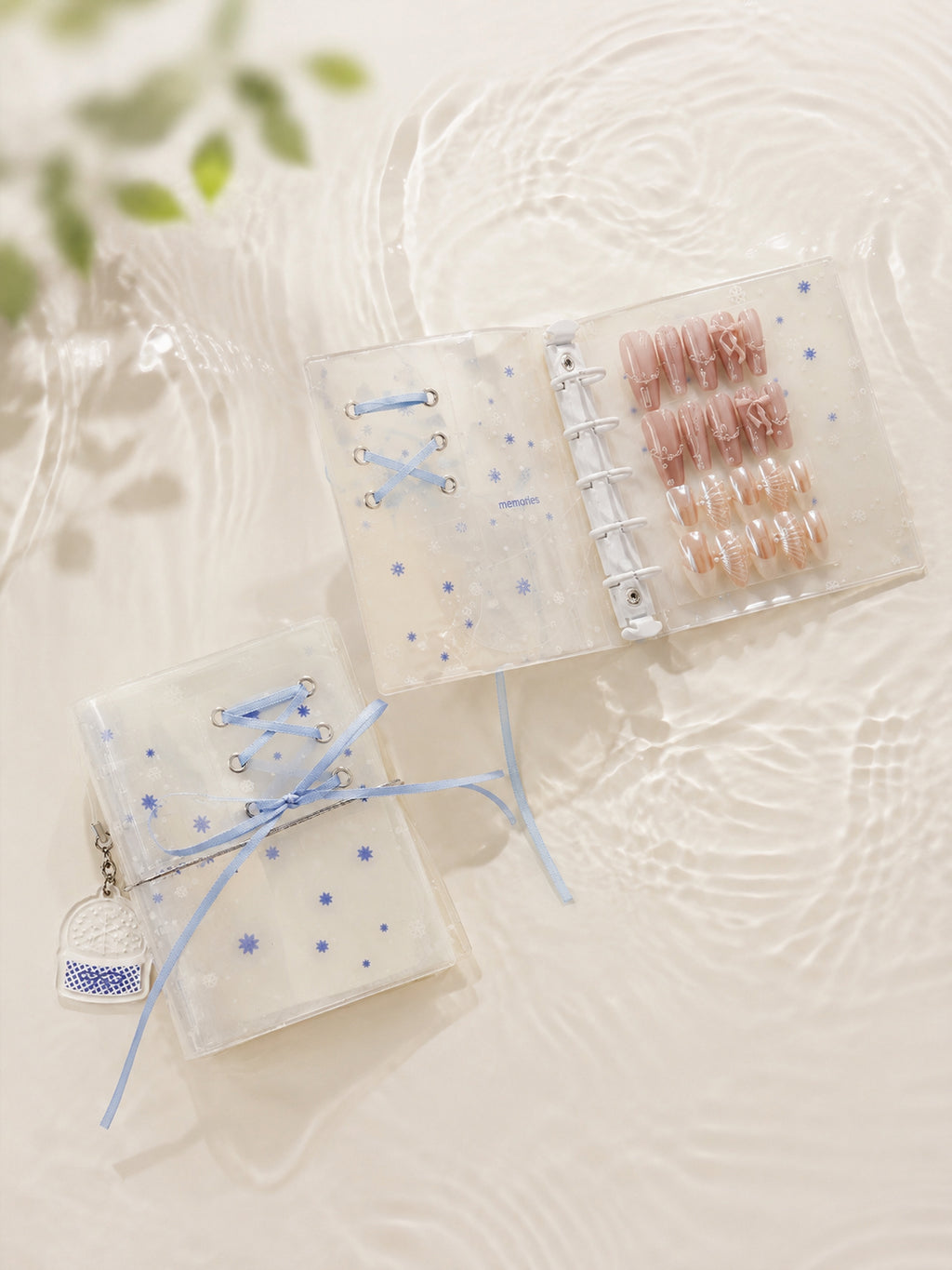 Ice Snow Clear PVC Mini Binder