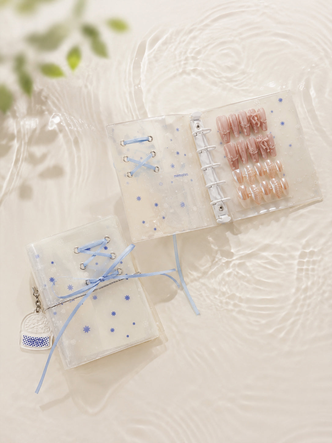 Ice Snow Clear PVC Mini Binder