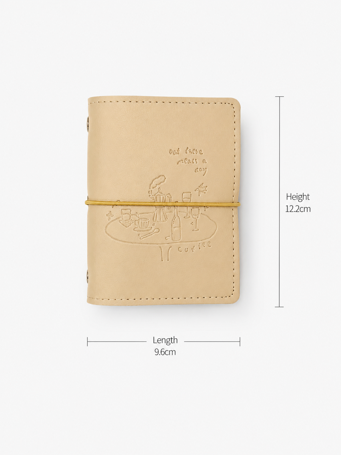 Cream Coffee Emboss Binder