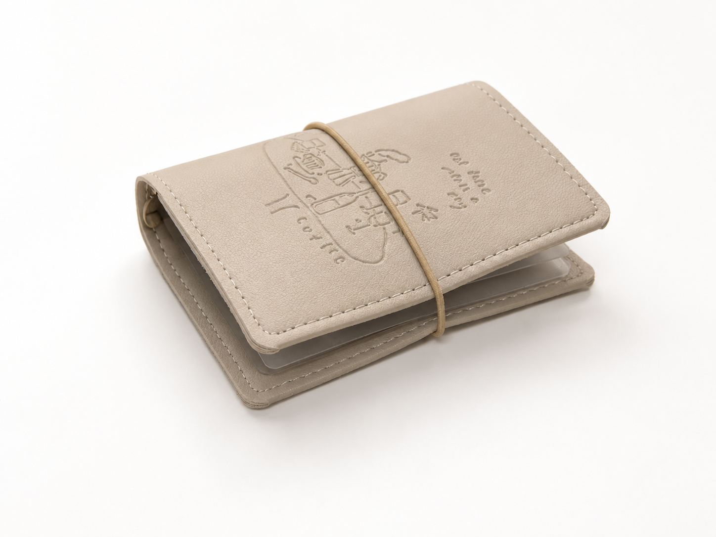 Cream Coffee Emboss Binder