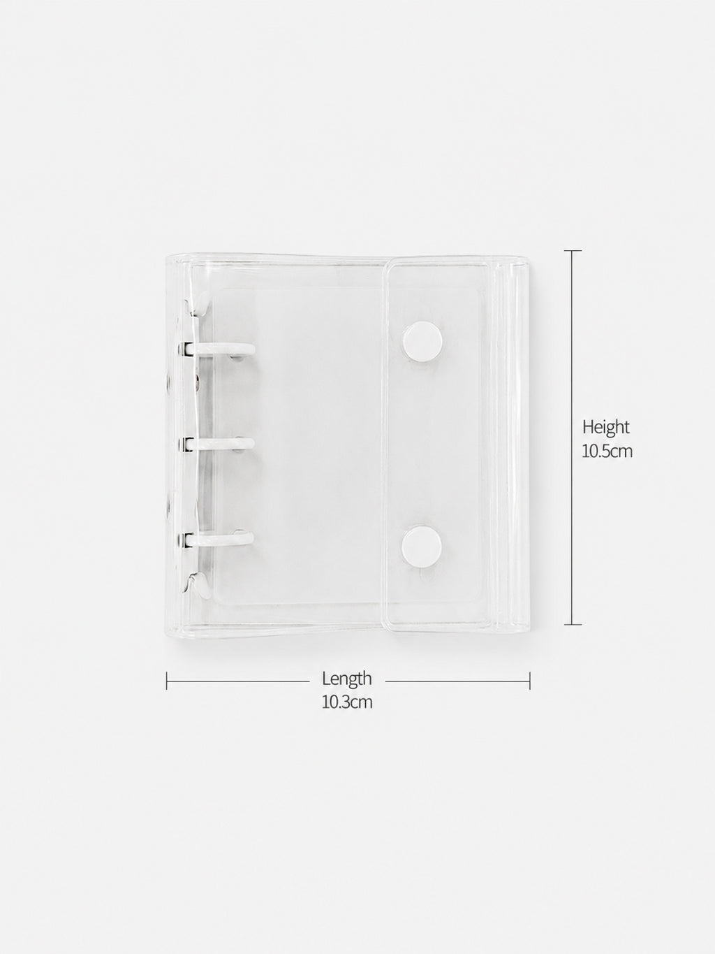 Pure White Snap Mini Binder