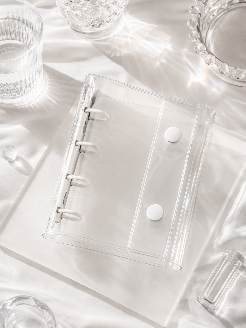 Pure White Snap Mini Binder