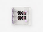 Lavender Snap Clear Binder