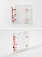 Peach Pink Snap Mini Binder