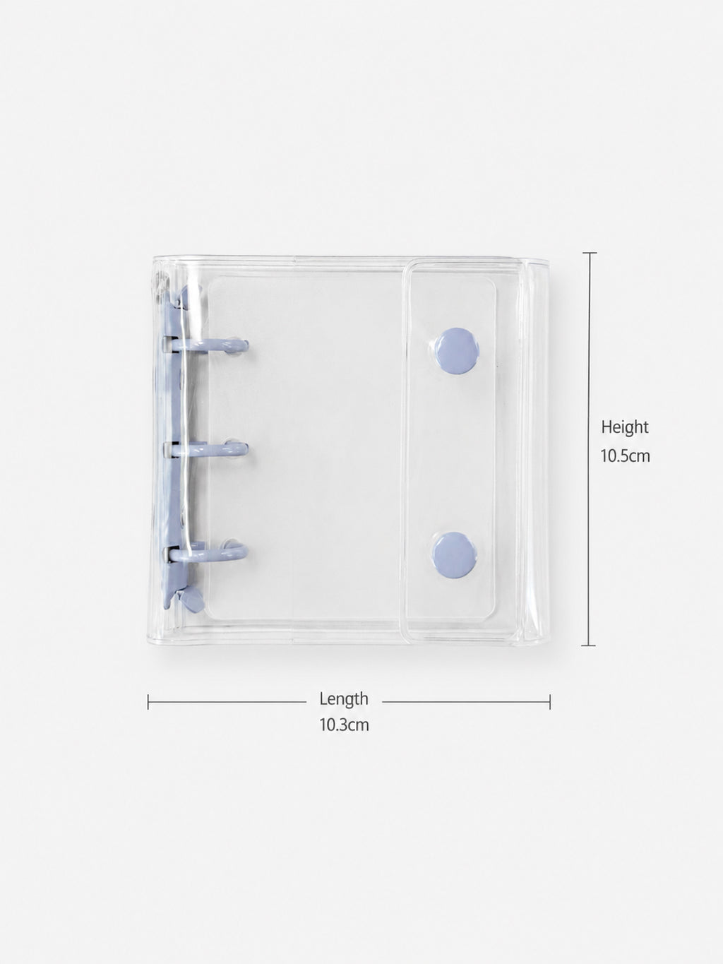 Lilac Mist Clear Mini Binder