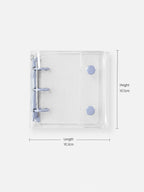 Lilac Mist Clear Mini Binder