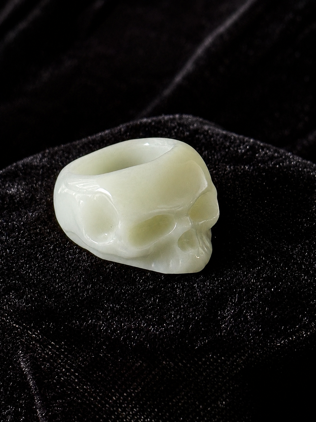 Skull Jade Ring