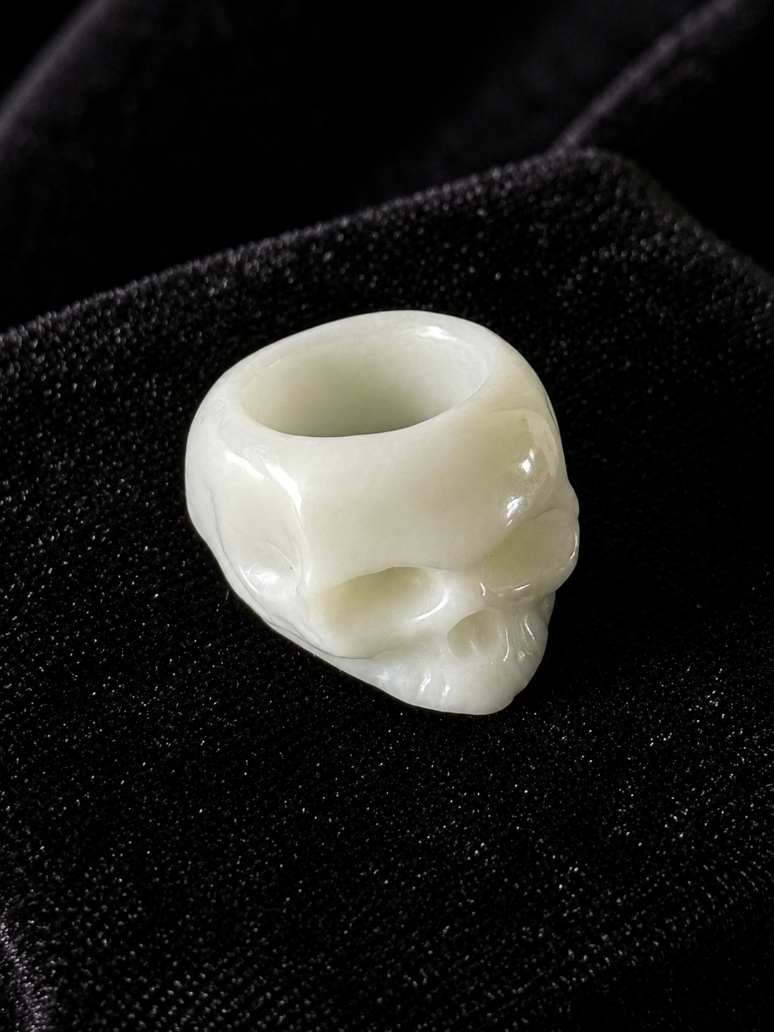 Skull Jade Ring