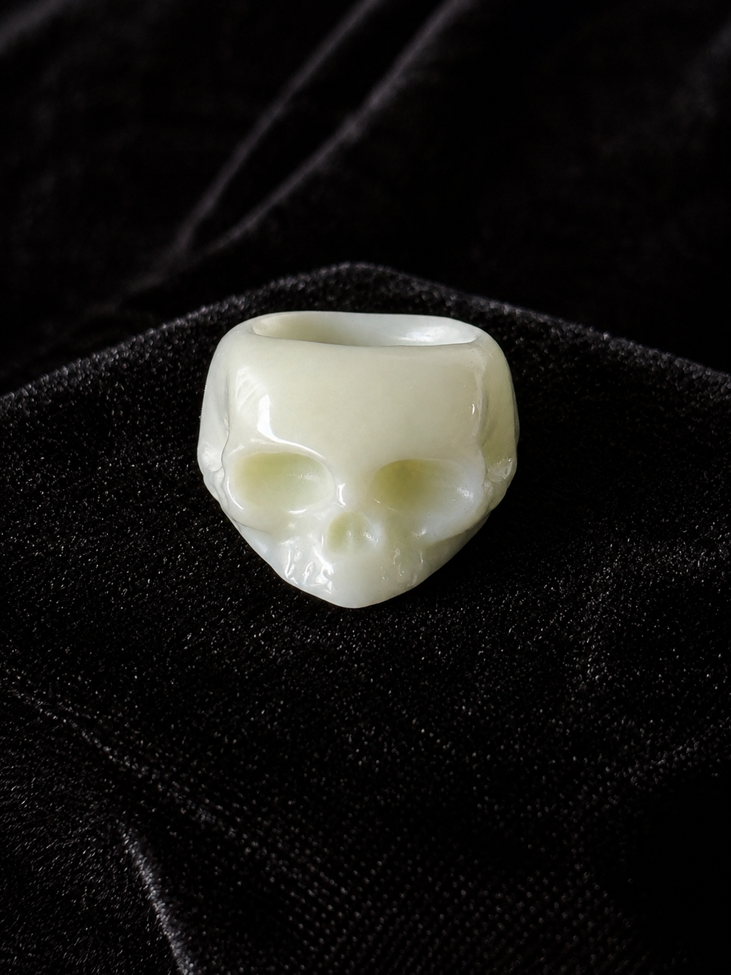 Skull Jade Ring