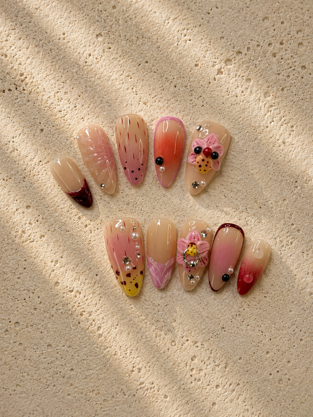 Peach Gothic Blooms