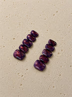 Plum Tartan Glitter