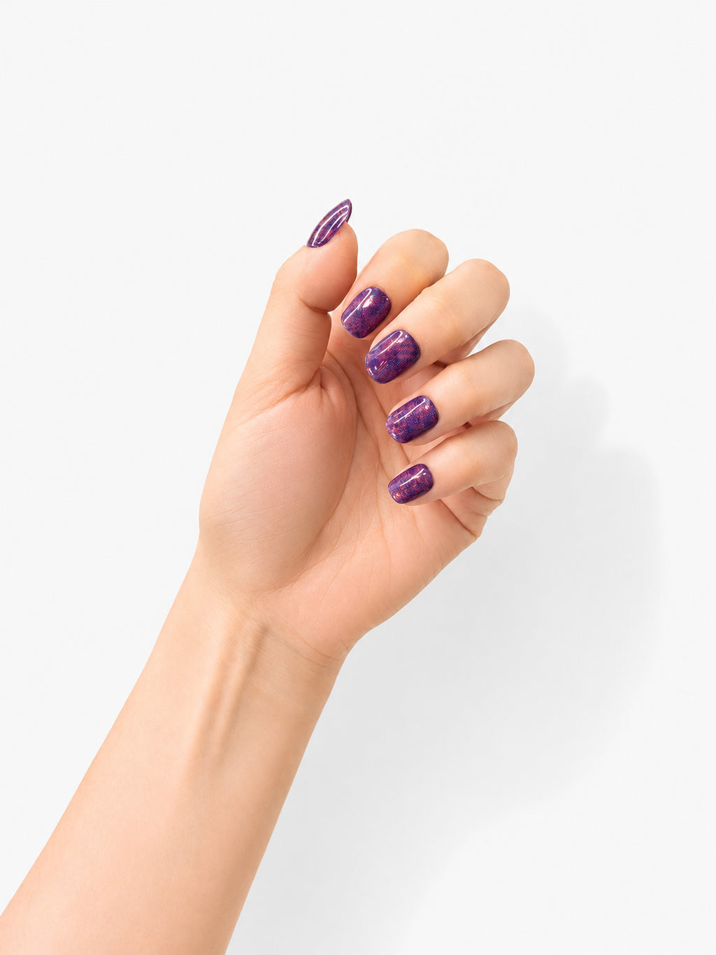 Plum Tartan Glitter