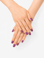 Plum Tartan Glitter