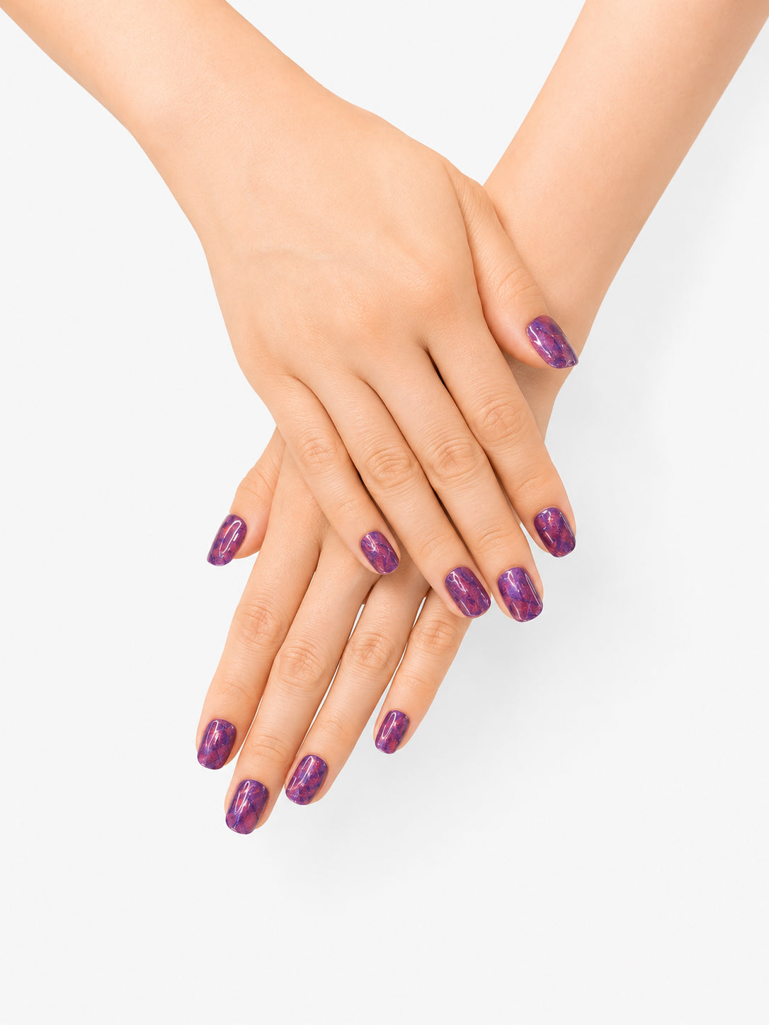 Plum Tartan Glitter