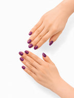 Plum Tartan Glitter