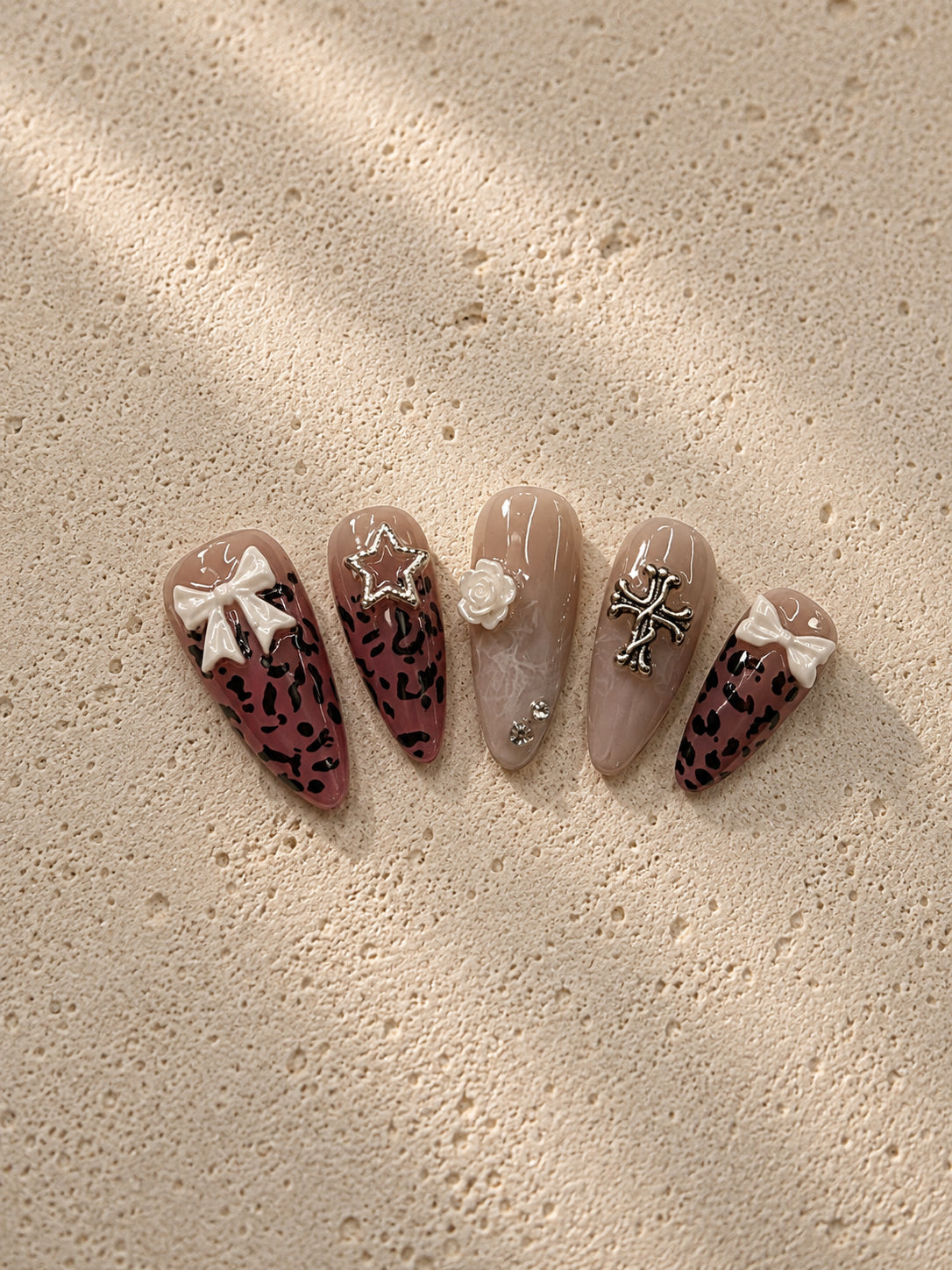 Pink Leopard Cross Bow