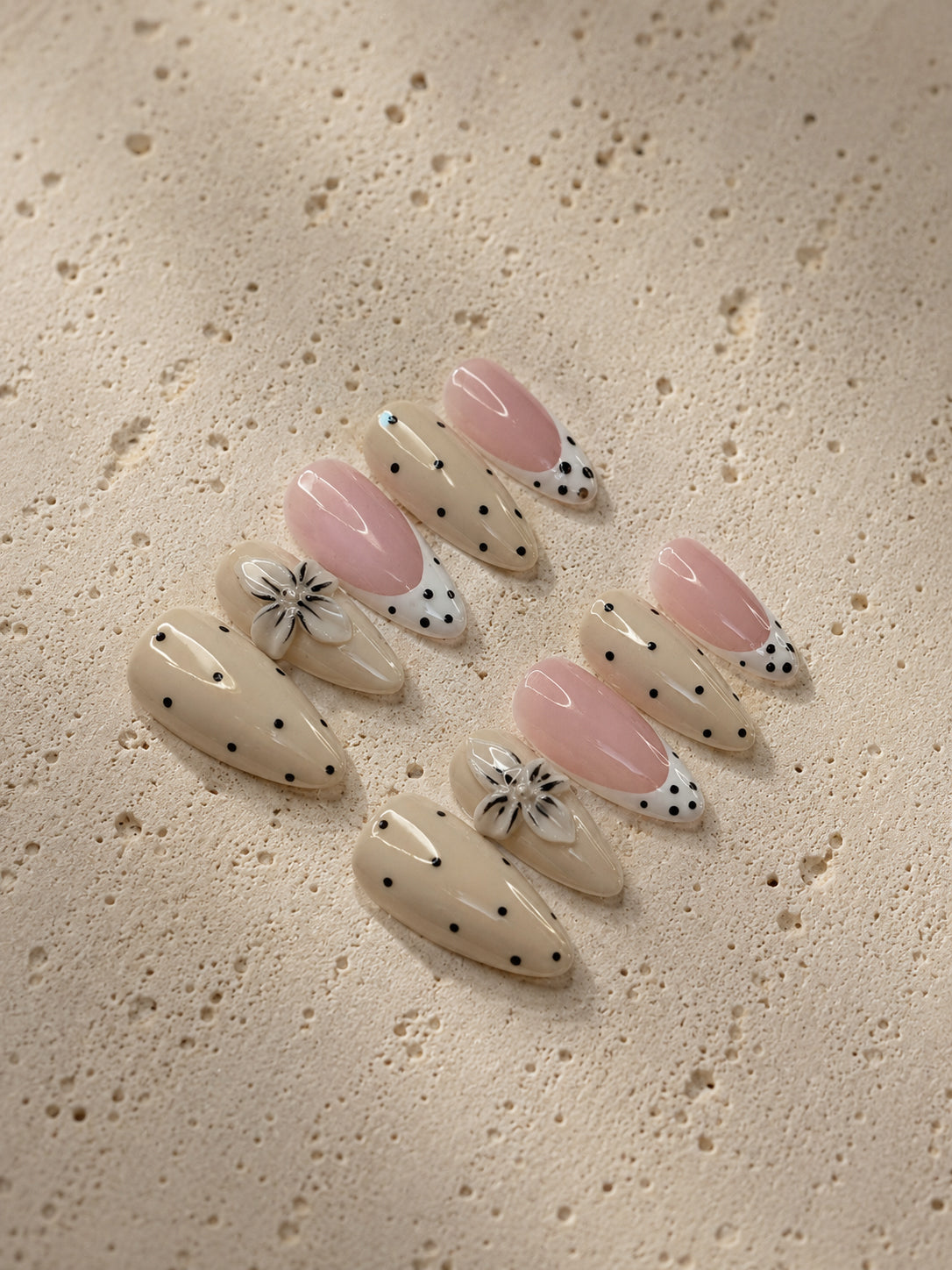 Cream Polka Dot Lily