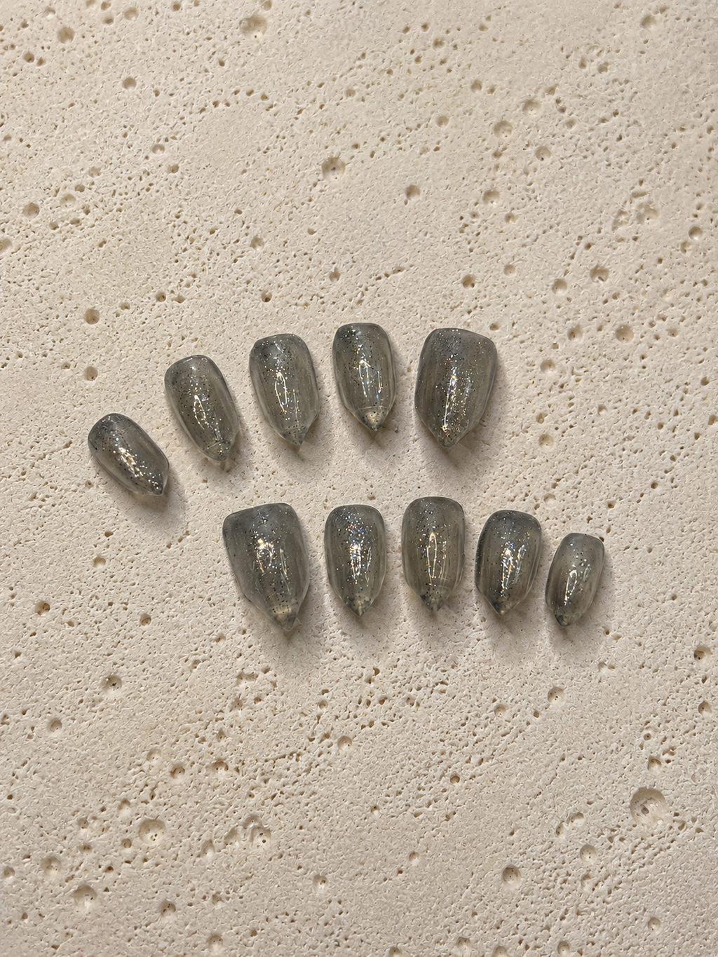 Smoky Clear Glitter
