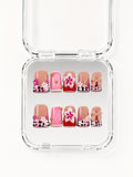 Pink Cow Print Floral