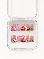 Pink Cow Print Floral
