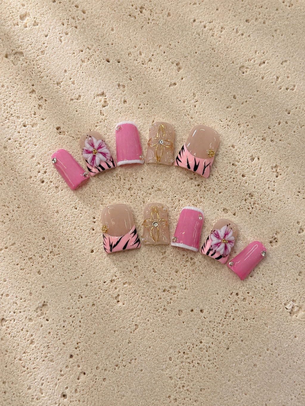 Pink Tiger Floral French