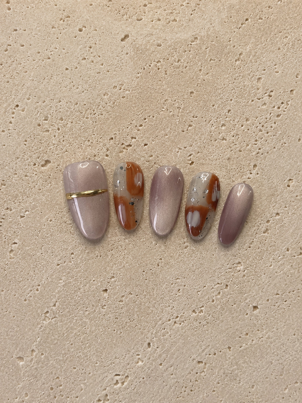 Peach Marble Glow