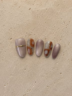 Peach Marble Glow