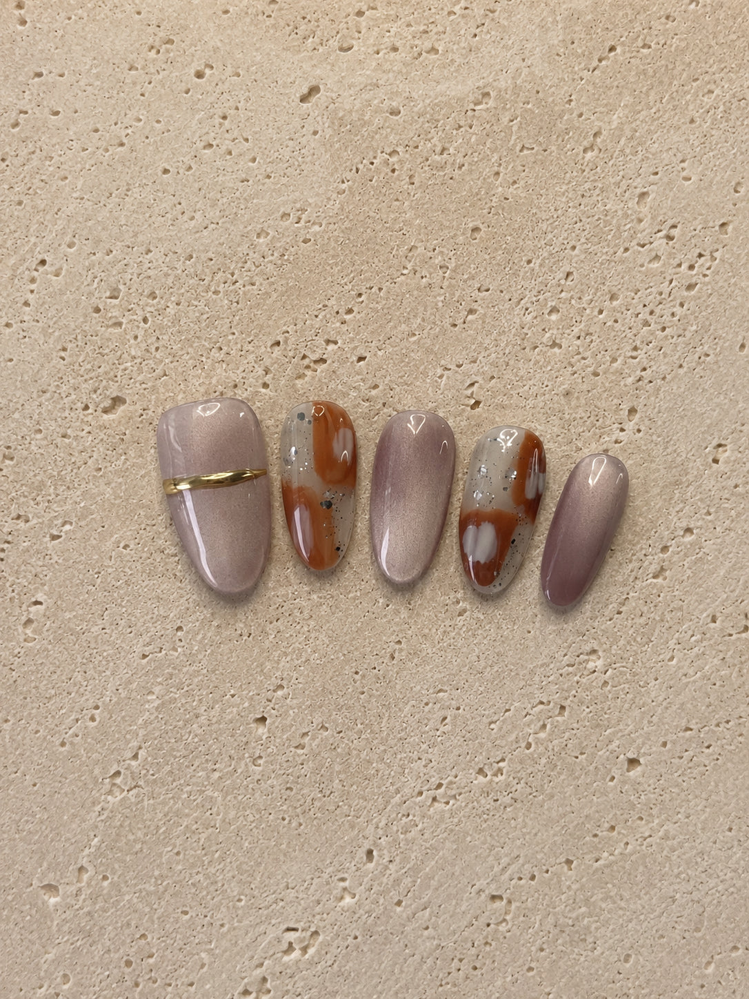 Peach Marble Glow