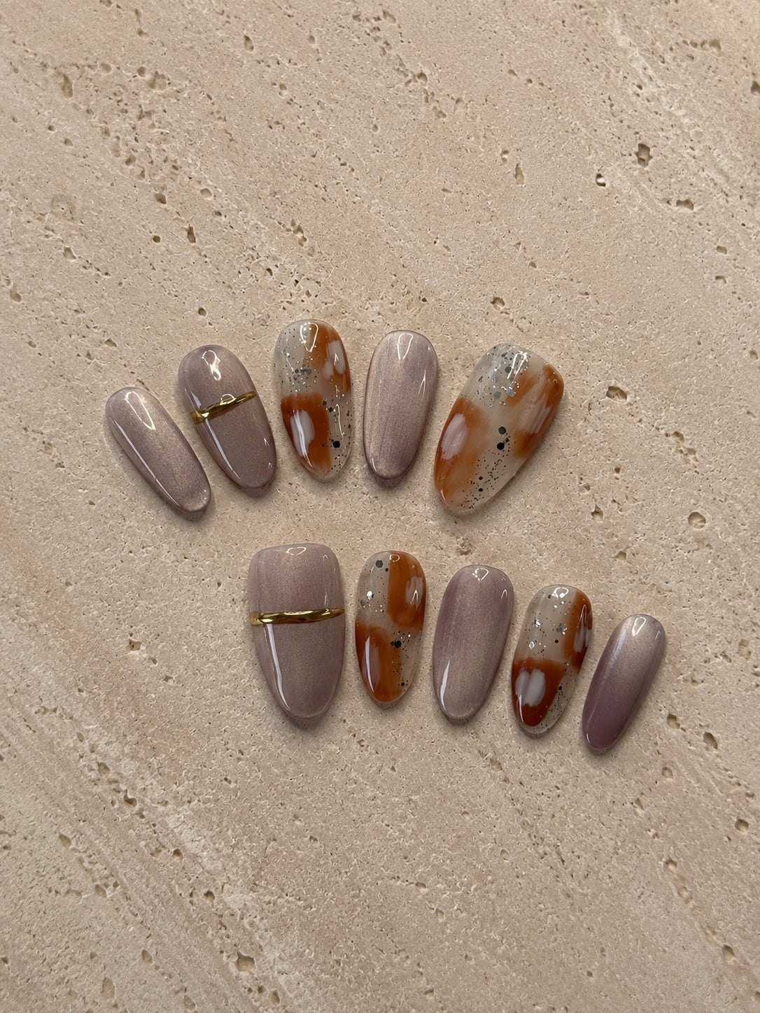 Peach Marble Glow