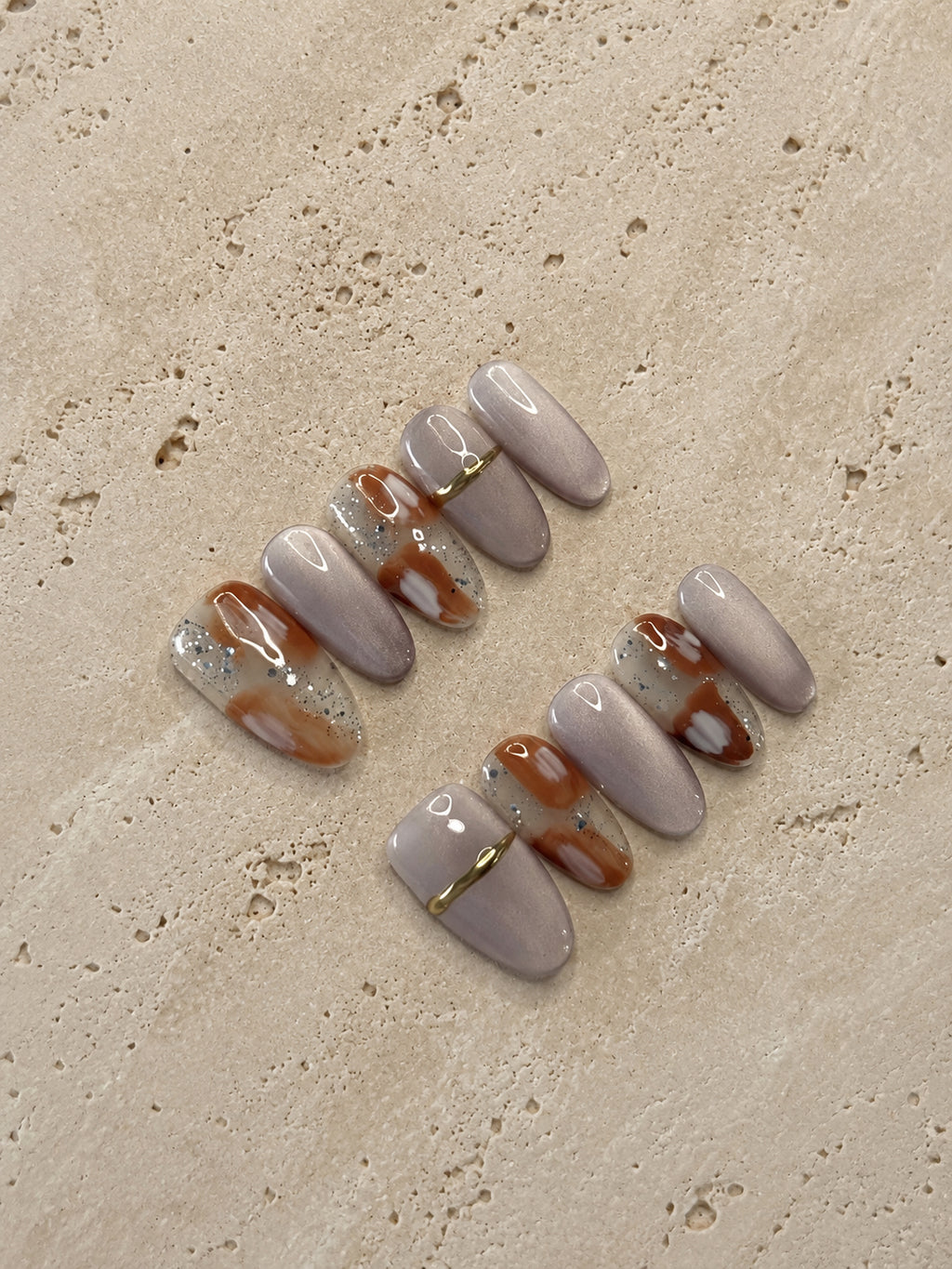 Peach Marble Glow