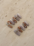 Peach Marble Glow