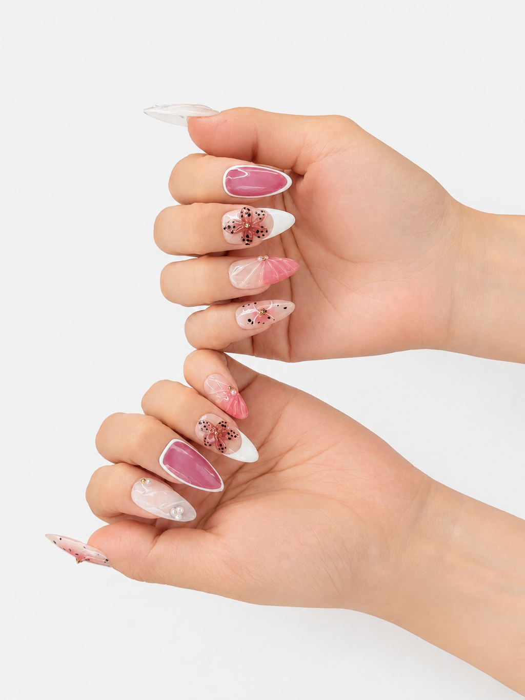 Pink Dotted Floral