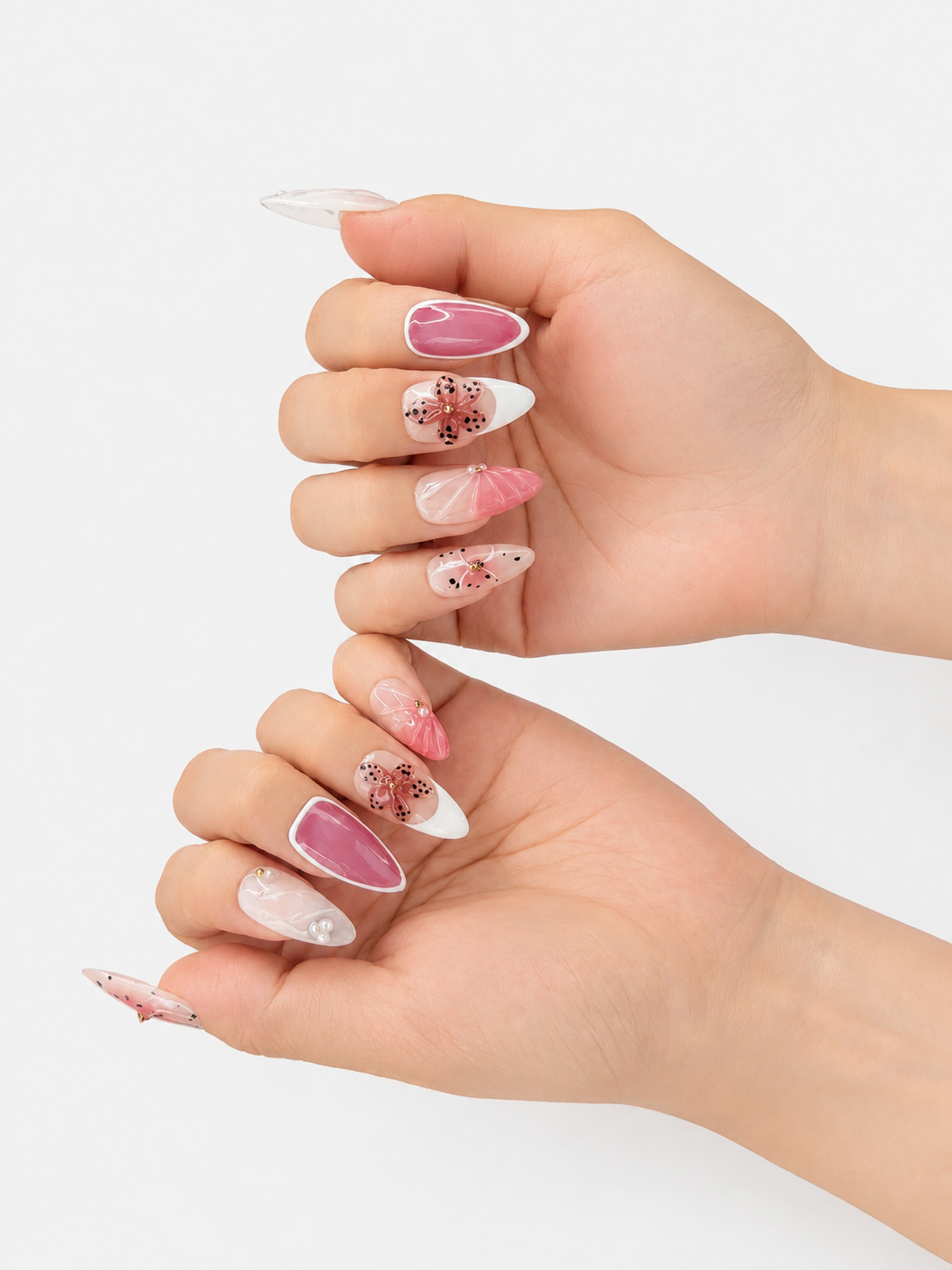 Pink Dotted Floral