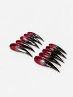 Burgundy Gradient Spike Goth