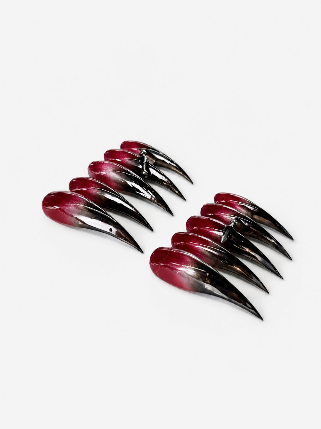 Burgundy Gradient Spike Goth