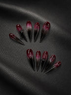 Burgundy Gradient Spike Goth