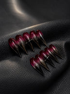 Burgundy Gradient Spike Goth